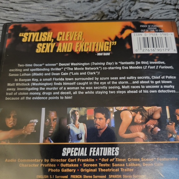 Out of Time, DVD. 2003. Thriller - Picture 5 of 7